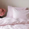 Sengesett Krepp Harmony 140x220 cm, rosa