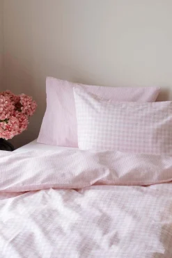Sengesett Krepp Harmony 140x220 cm, rosa