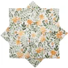 Serviett blomster harmoni gul
