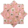 Serviett blomstring rosa