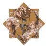 Serviett Hydrangea Oker