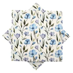 Serviett vårblomst blå