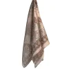 Skjerf Paisley 70x70 cm beige
