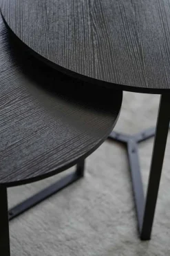 Sofabord Naima sort rund Ø70cm