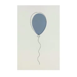Stående kort Ballong blå