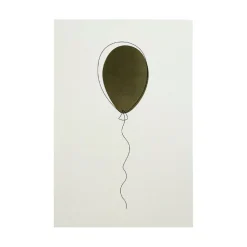 Stående kort Ballong grønn
