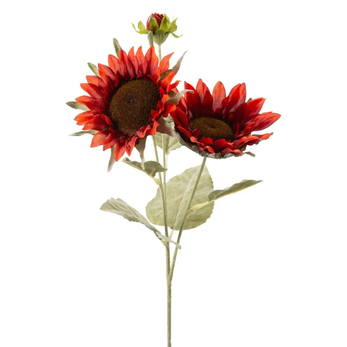 Stilkblomst Solsikke 59 cm rød