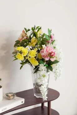 Stilkblomst Stokkrose 91 cm gul