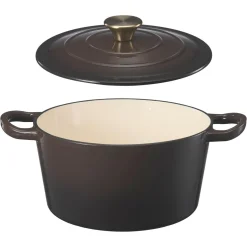 Støpejernsgryte 3,8 L brun