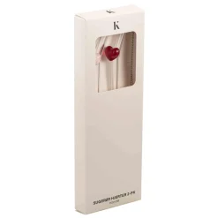 Sugerør hjerter 2 pk