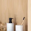Tannbørsteholder marmor beige