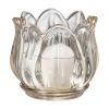 Telysholder Flora 5,5 cm brun