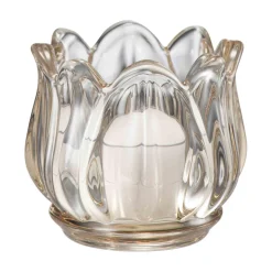 Telysholder Flora 5,5 cm brun