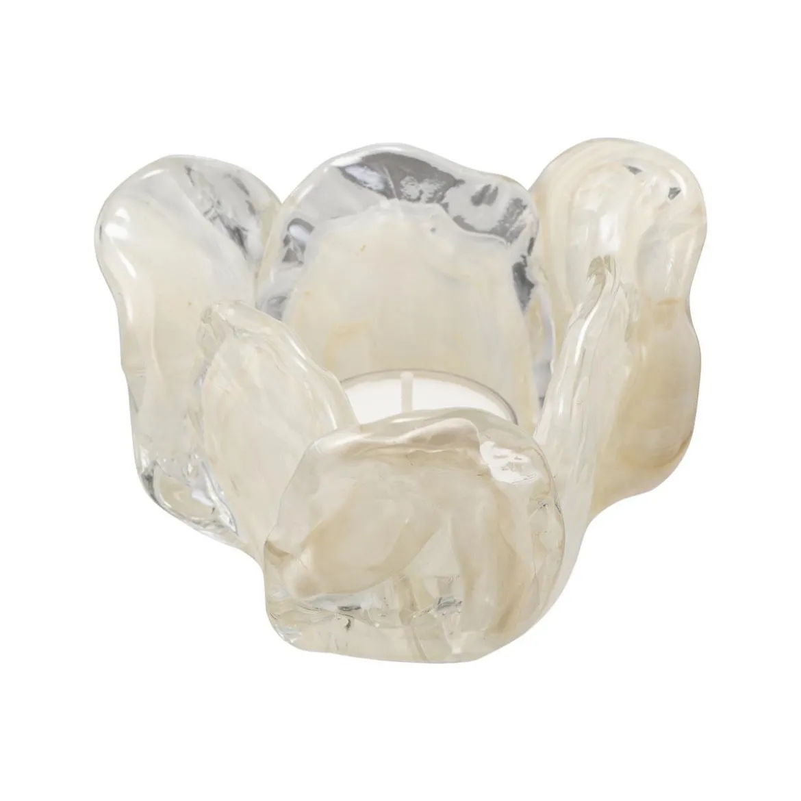 Telysholder Flow 7 cm creme