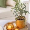 Telysholder Glimre 7,5cm brun
