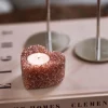 Telysholder Hjertesten 4,5 cm
