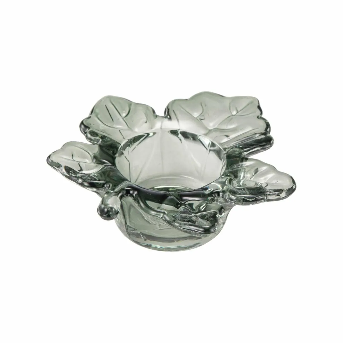 Telysholder Lønneblad 10cm Grønn