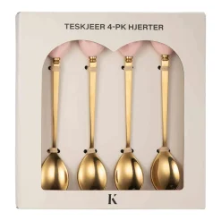 Teskjeer 4 pk hjerter