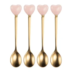Teskjeer 4 pk hjerter