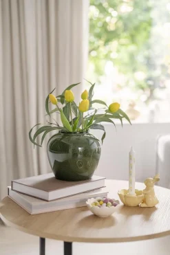 Tulipan 5 stk H 39 cm gul
