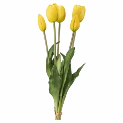 Tulipan 5 stk H 39 cm gul