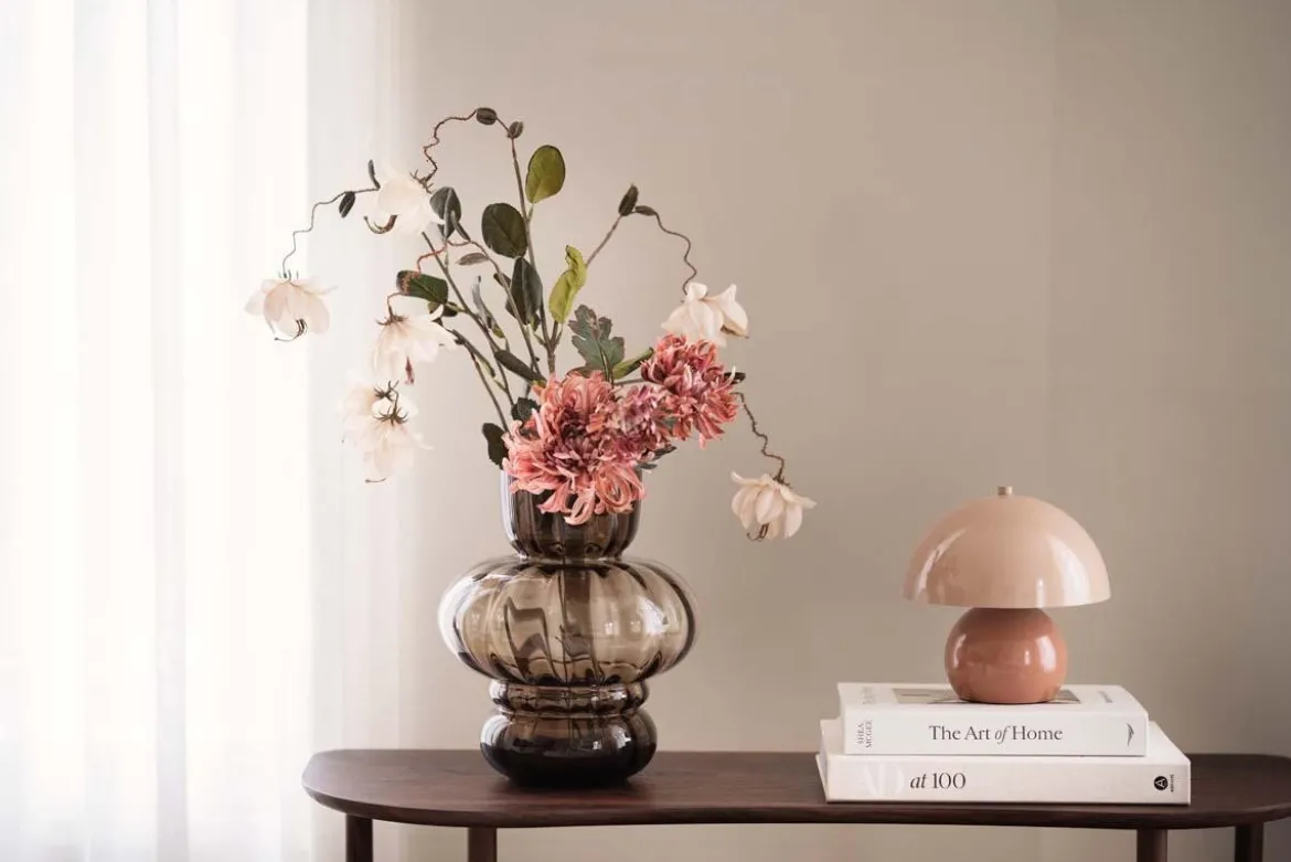 Vase Gabriella 31cm, brun